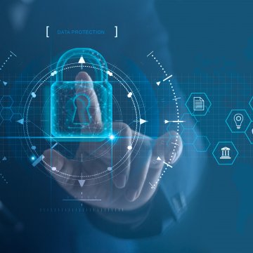 hotspot shield vpn man in suit touching lock sign vpn service data lock 